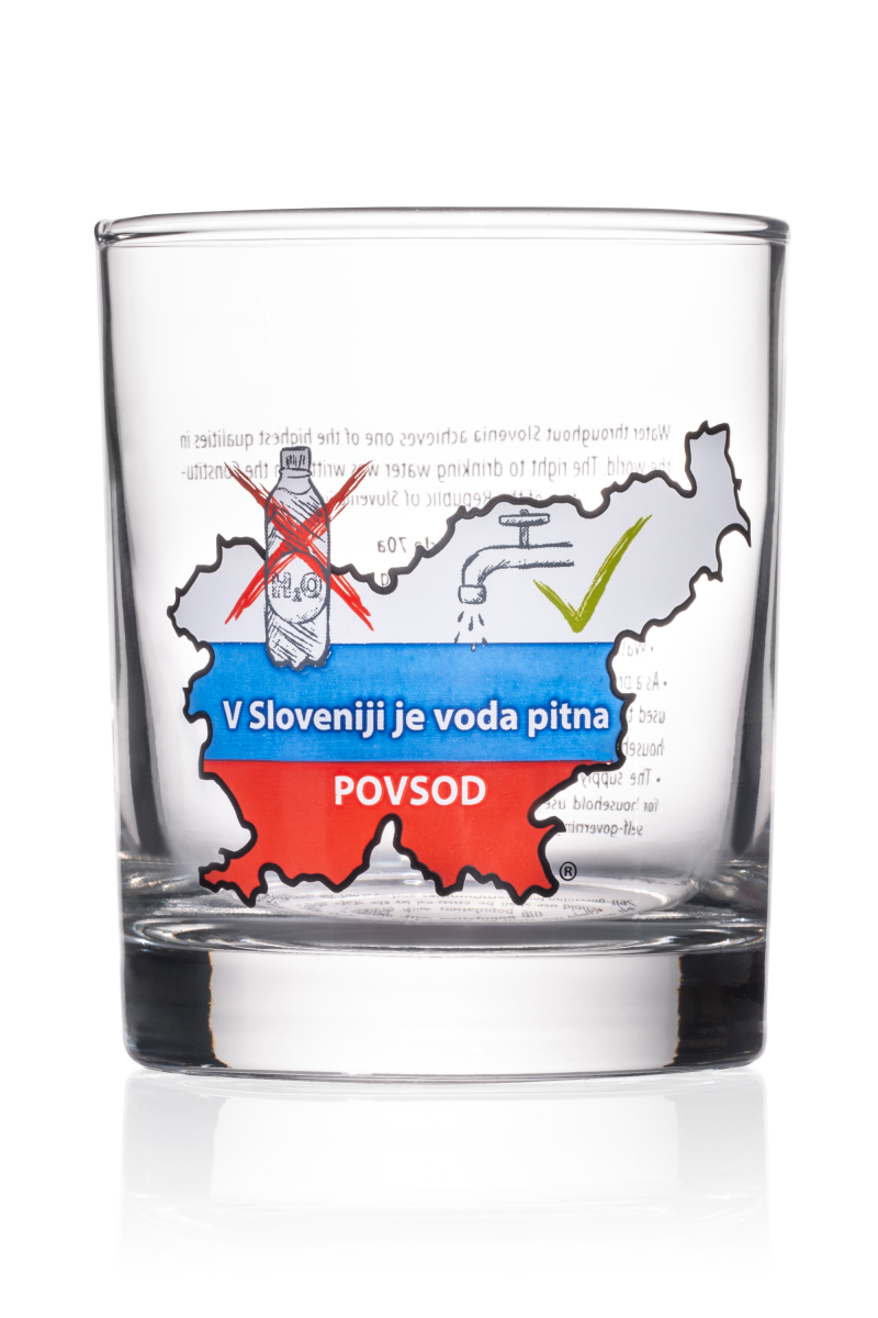 Kozarec - V Sloveniji je voda pitna POVSOD (6 kosov) Kozarec - V Sloveniji je voda pitna POVSOD (6 kosov)